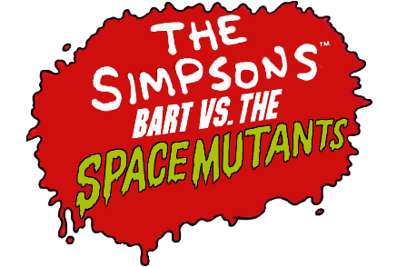 The Simpsons Bart vs the Space Mutants logo for NES